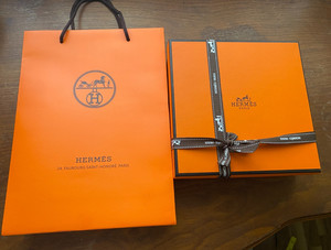 Lot 1 Boîte Vide Hermès 31x21x11,5 Avec 1 Sac Cadeau