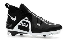 Nike Alpha Menace Pro 3 Football Cleats Black White CT6649-001 Mens Size