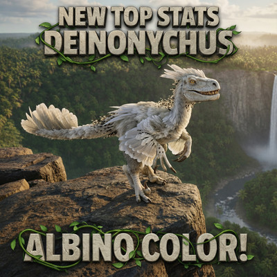 ARK Survival Ascended TOP STATS Albino Deinonychus - PC/XBOX/PS5 PvE ASA