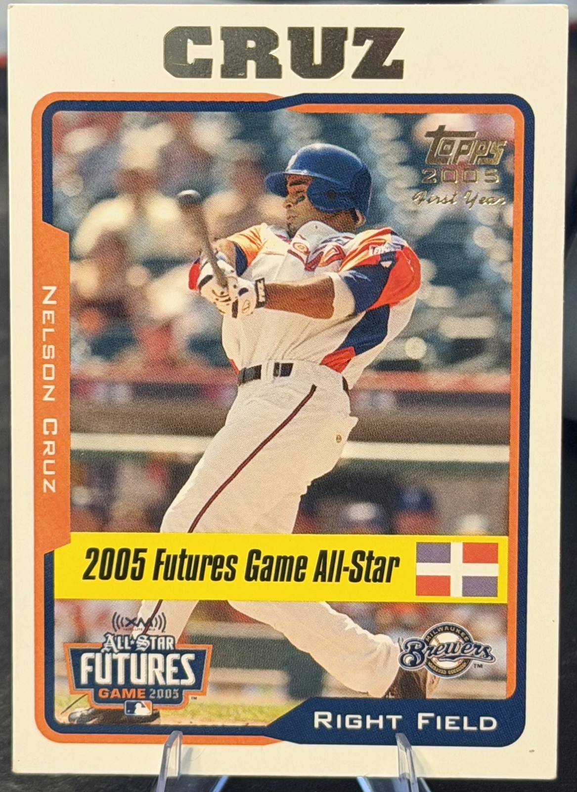 Nelson Cruz 2005 Topps Updates & Highlights Rookie RC #UH206 Milwaukee Brewers