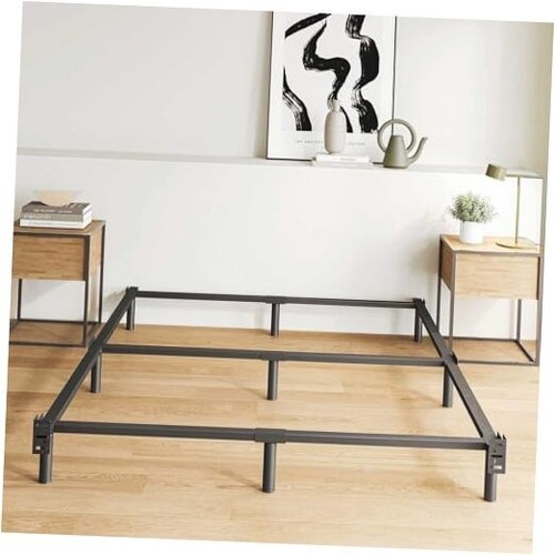7 Inch Metal Bed Frame Queen Size, Compatible with Most Brand Box Spring Or