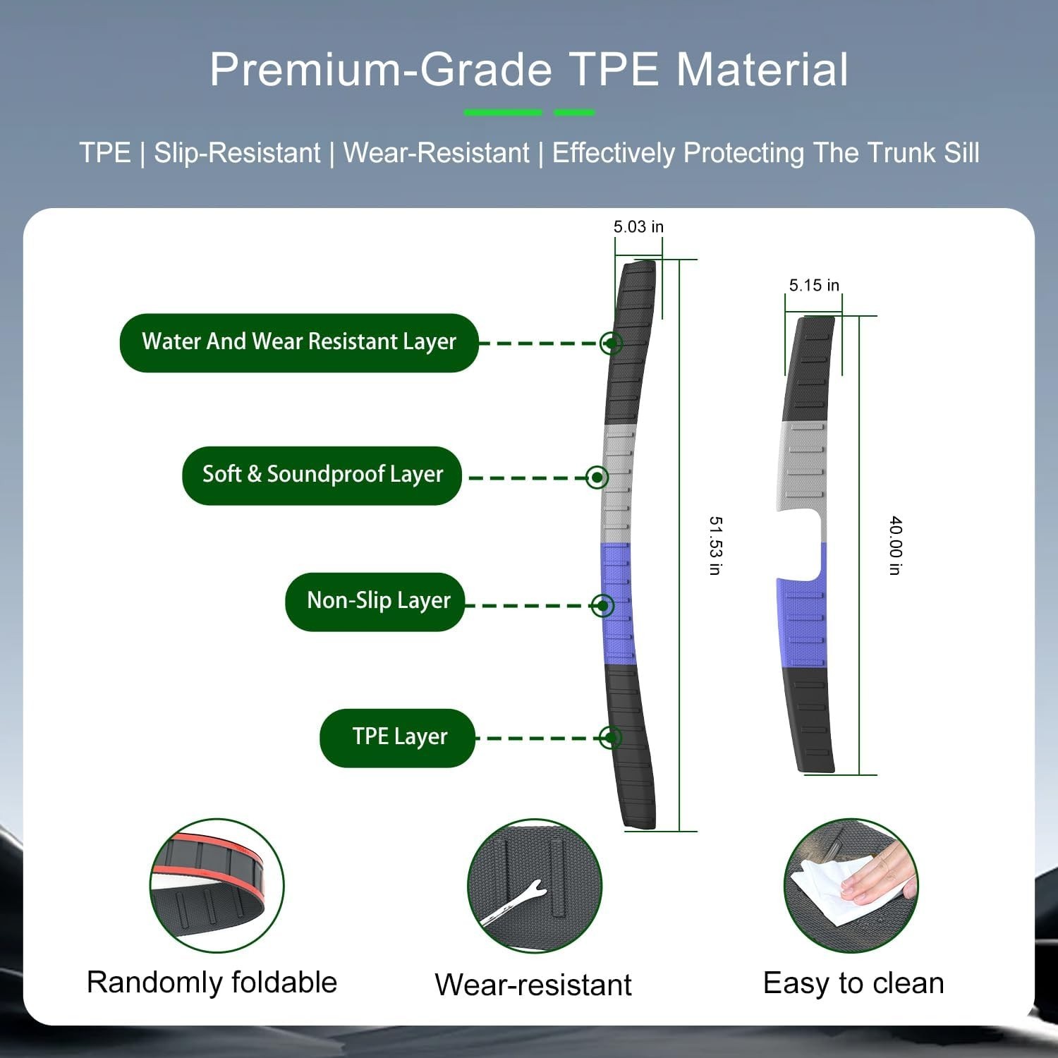 For 2022-2025 Nissan Pathfinder Rear Bumper Protector Bumper Guard Trunk Sill