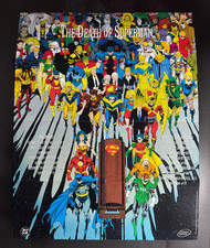 1992 DEATH OF SUPERMAN 20x26" Promo Poster VG 4.0 DC Comics / Jurgens Breeding