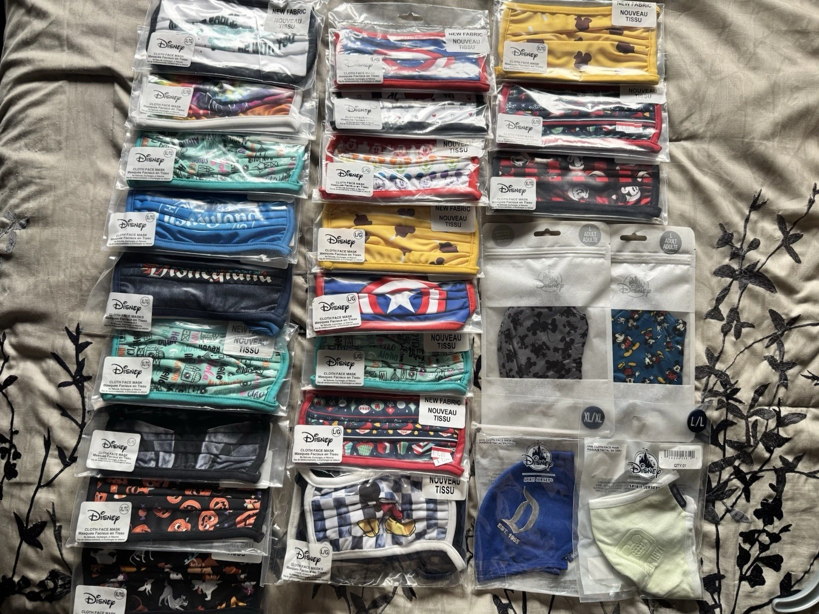 Disney Cloth Face Mask Lot Of 27 Adult Size Large & XL NEW
Opens in a new window or tab