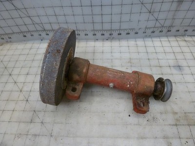 As-Is VTG Dayton Mandrel Belt Driven Ball Bearing Bench Grinder, 1/2'' Arbor