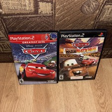 Cars PS2 Bundle Cars and Mater-national Championship Disney Pixar Tested Working