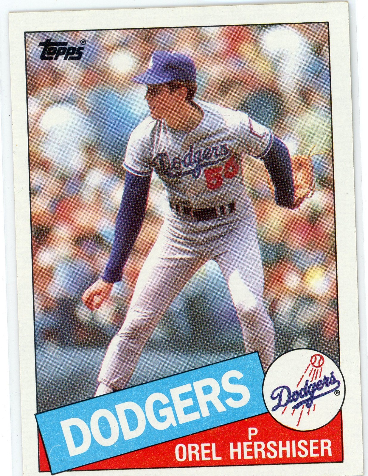 1985 Topps - Orel Hershiser #493 RC Dodgers