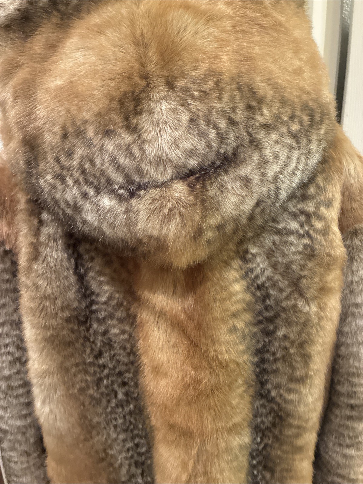 Dennis By Dennis Basso Winter Coat XL Faux Fur Hood Jacket Lined NWT