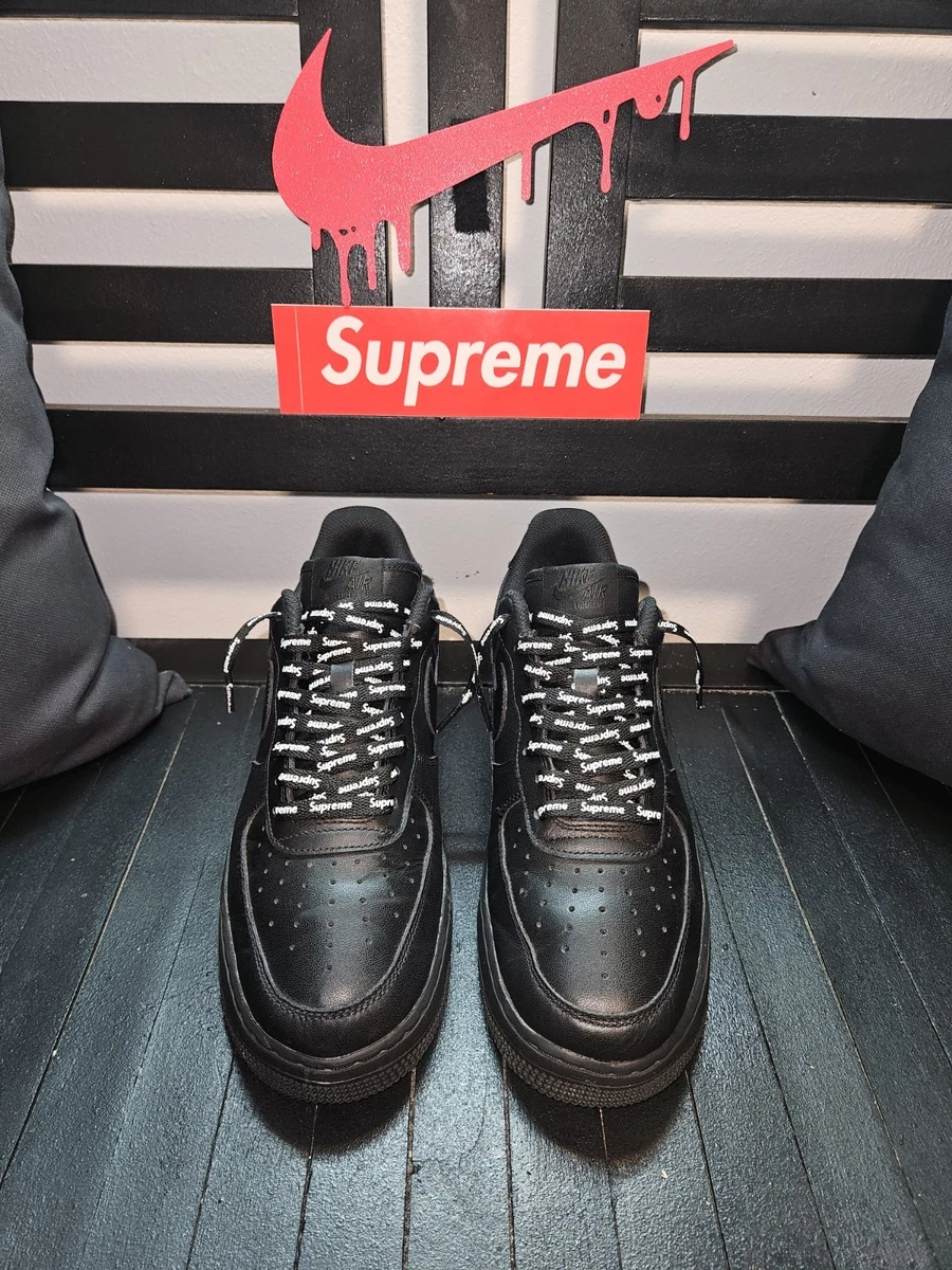 Nike Air Force 1 Supreme Black W for sale | eBay