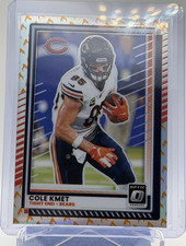Panini Donruss Optic 2022 Cole Kmet Chicago Bears Football Card #36 (Fire Emoji)
