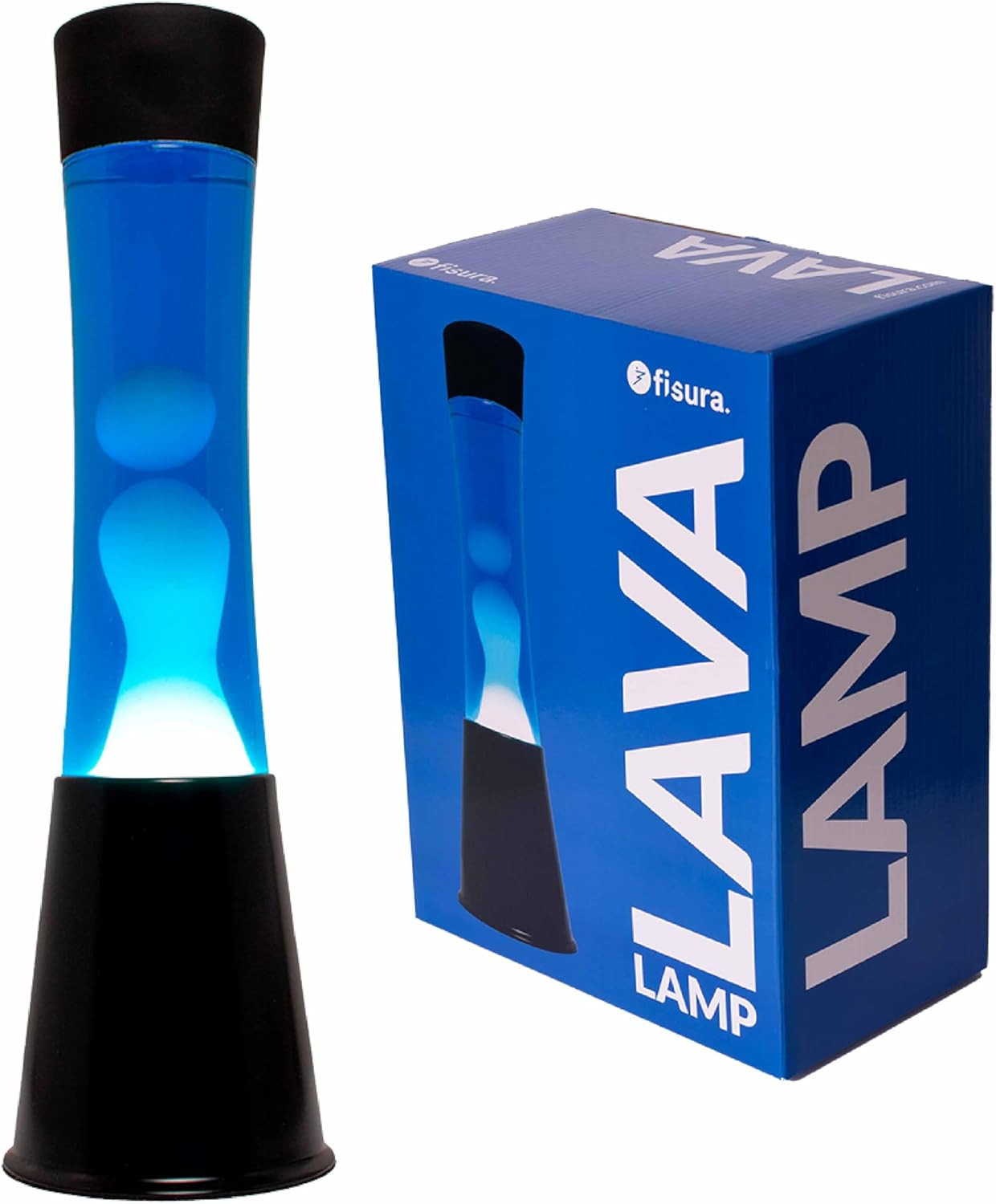 Lampada di Lava Blu e Bianca - Effetto Rilassante per Camera e Ufficio - 1