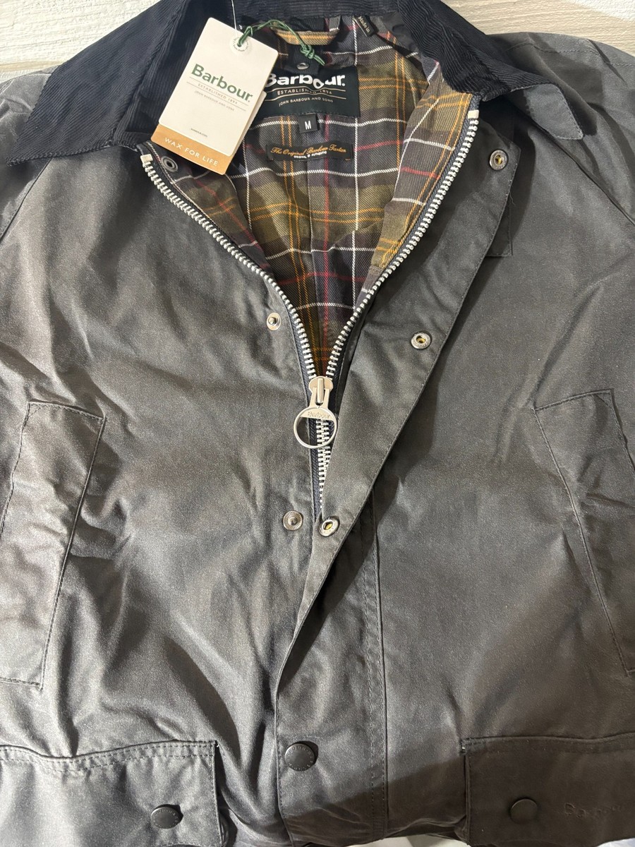 Charcoal Grey~ BECKHAM's Fav ~ BARBOUR ASHBY Wax Cotton Jacket