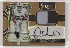 2016 Select Rookie Materials Copper Prizm 9/49 DeAndre Washington Auto 0w8