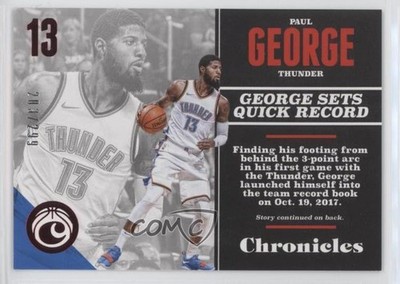 2017-18 Panini Chronicles Red 203/299 Paul George #85 1u0