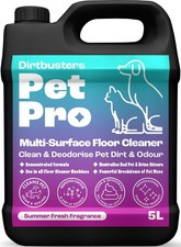 Dirtbusters Pet Floor Cleaner, Deodoriser, Odour Remover 5L for Hard Surfaces 7.05 per litre
