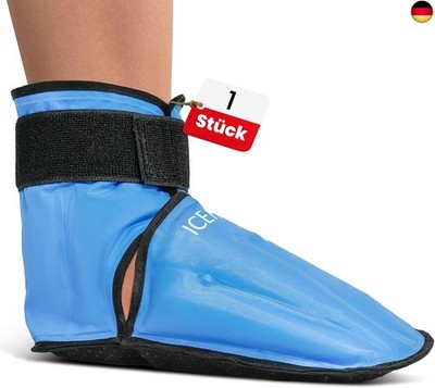ICEHOF Kühlschuhe + Boots - Sanfter Stoff - Kühlsocken mit Gel Kältetherapie fü