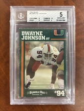 1994 Miami Dwayne Johnson Bumble Bee Beckett 5