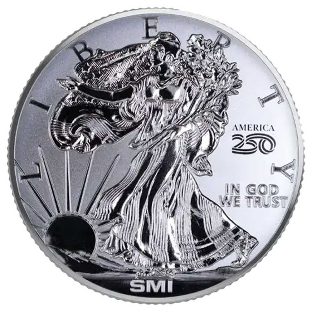 1 Troy oz Sunshine Mint 250th Anniversary 1776 Walking Liberty Silver Round