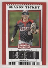 2019 Contenders Draft Picks Variation Bryson Stott (Jersey Number Visible) 00gy