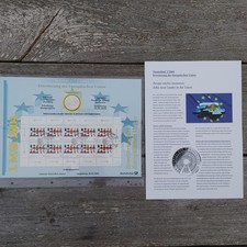 BRD Bund Numisblatt 2/2004 - Erweiterung EU mit 925er Silberm&uuml;nze 10 Euro M&uuml;nze