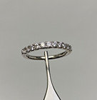14k White Gold UD Lab Grown Diamond 0.44CT Band 11 Diamonds 2.7 Grams Size 6.75 — photo 4