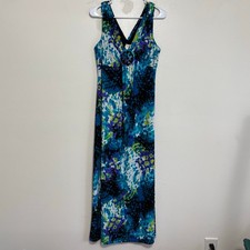 Emma & Michele Multicolor Watercolor Tie Dye Dress Size L