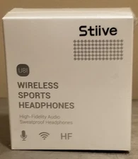 Stiive U81 Bluetooth Headphones Wireless Sports Earbuds Waterproof w/Mic BLK+GRN