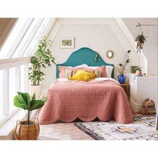 Twin/Twin Extra Long Scalloped Edge Quilt Light Terracotta - Opalhouse designed