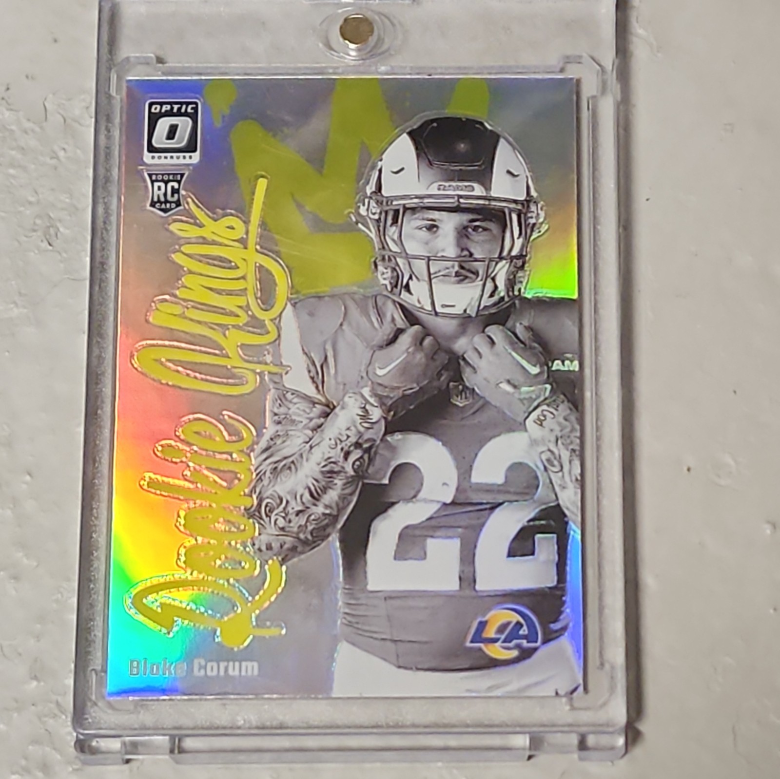 2024 Panini Donruss Optic Rookie Kings SSP Blake Corum LA Rams