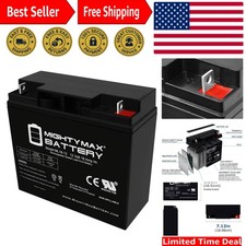 Certified 12 Volt 18 AH SLA AGM Battery - Nut  Bolt Terminal for Scooters