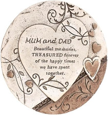 Mom and Dad Memorial Garden Stone, Sympathy Gifts for Loss of Loved One, Mom and