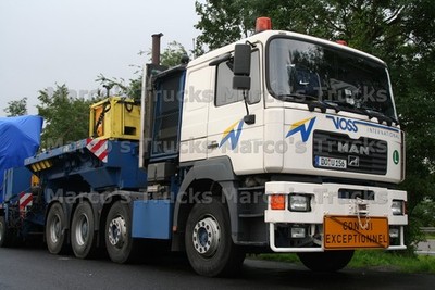 LKW Foto MAN F2000 Schwerlasttransporter Deutschland weiß VOSS INTERNATIO #n1dy