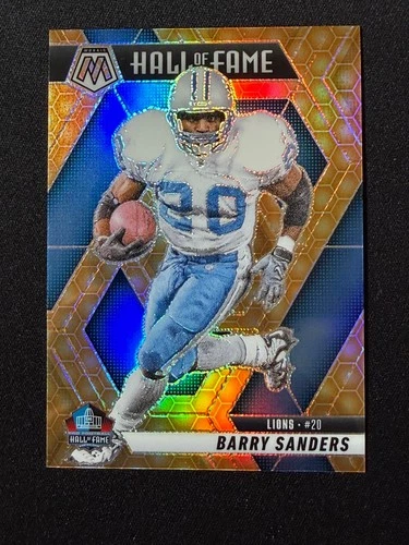 2025 Panini Mosaic Hall of Fame Honeycomb Prizm #291 Barry Sanders SSP