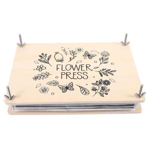 Presse à Fleurs Professionnelle 8 Couches 16x21cm - Kit Bois Pour Enfants Et Adultes Avec Accessoires