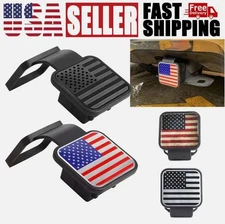 Flag Hitch Receiver Cover Tow Trailer Tube Dustproof Plug Cap 4-Way Flat Insert