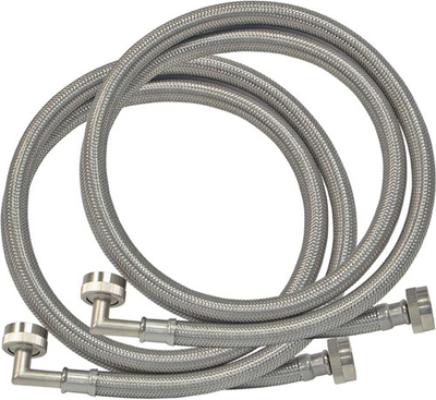 #ad #ad Eastman 5 ft Washing Machine Hose Connectors w Elbows Pack of 2 3 4 in 41065 $14.99