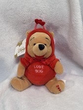 Disney Store Plush Winnie the Pooh Firefly Love Bug 8" Mini Bean Bag Plush NWT