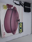 Vintage Corning Ware Cranberry Vision 4 Qt Ribbed Roaster & Pyrex Lid - Open Box