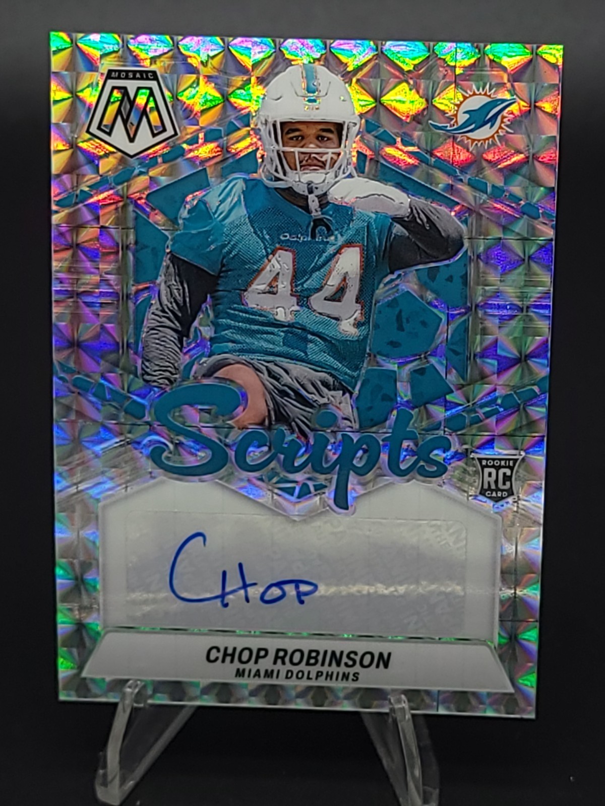 2024 Panini Mosaic - Rookie Scripts Chop Robinson #RS-CRN (AU, RC)