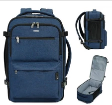 WANDF Cabin Bag 40x25x20 for Ryanair Airlines Underseat Travel Hand Blue 20l