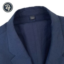 Mint 42 R J. CREW Ludlow Slim x Baird McNutt Solid Navy Cotton Linen Suit