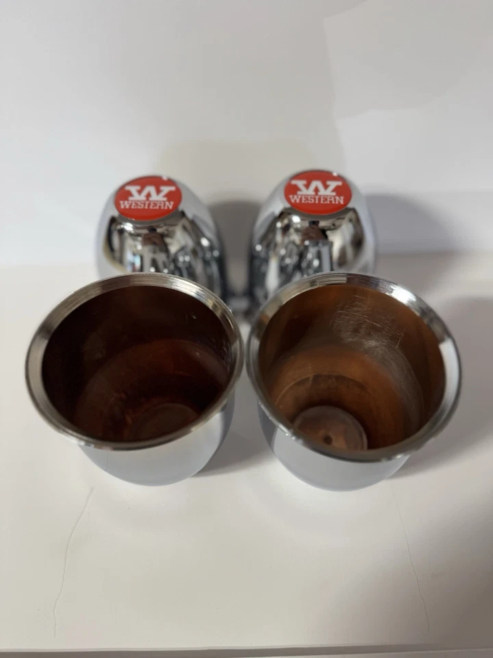 KIT DE 4 TAPAS CENTRALES DE PLÁSTICO EMPUJAR RUEDAS WESTERN 3 1/4 OD Foto 3 de 4