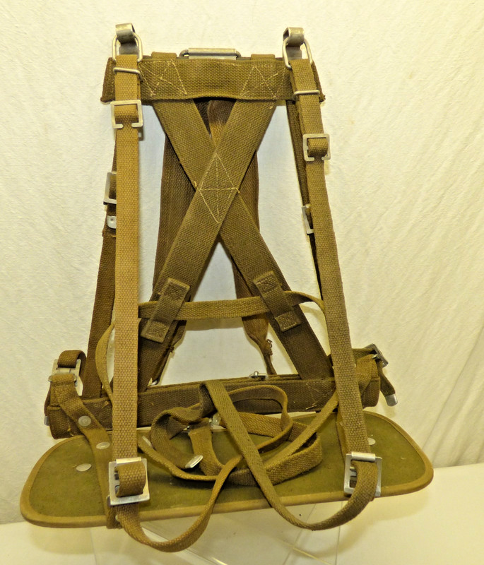 Vintage 1950s Canvas Carry Frame Pack for SEM-35 Radio German Army Bundeswehr