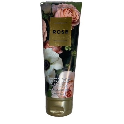 Rose Ultimate Hydration Body Cream With Shea Butter Bath & Body Works 8 Oz