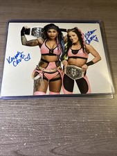 Katana Chance Kayden Carter Dual Signed 8x10 Wwe Nxt 