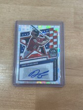 2026 Panini Jared Grindlinger USA Stars & Stripes Prizm Silver Pandora Auto /100