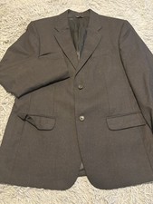 Banana Republic Blazer Mens 42S Gray Wool Suit Jacket Two Button Made in Turkey