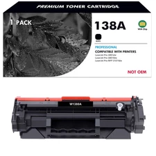 1PK NEW CHIP W1380A Toner Cartridge for 138A HP LaserJet Pro 3001dw MFP 3101fdw