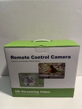 Smart AI Recognition Bird Feeder, Remote Control Camera, HD Streaming New In Box