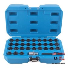 32PCS Wheel Locking Nut Key Kit, Anti-Theft Lug Nut Socket 32pcs for Benz